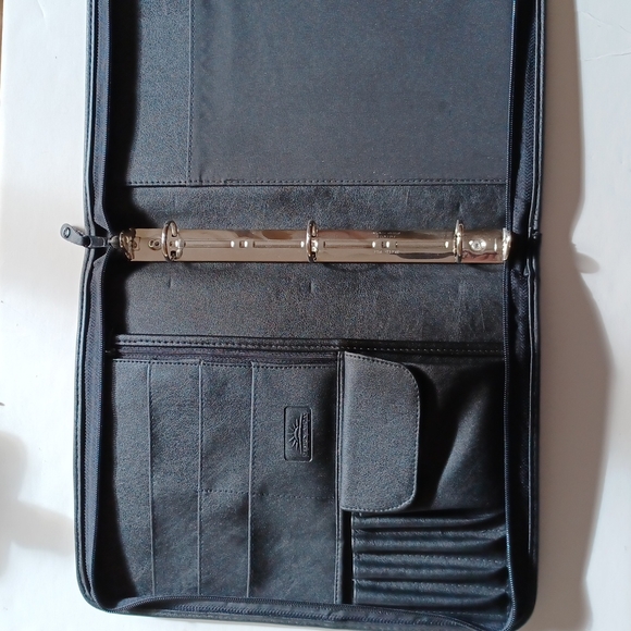 Zippered plether 3 ring notebook - Picture 2 of 4